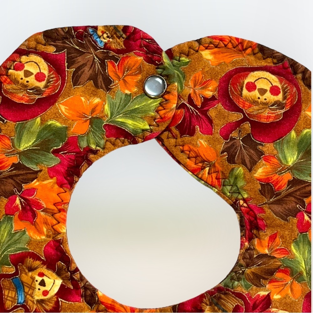 Handmade Thanksgiving Bib OOAK - Picture 4 of 5
